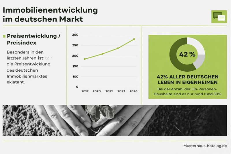 Infografik: Immobilienentwicklung im deutschen Markt